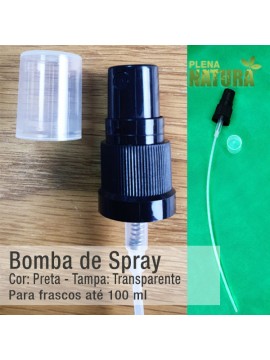 Bomba de Spray PRETA (p/frascos até 100ml)
